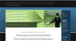 Desktop Screenshot of enclosedtrailercustomization.com