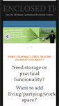 Mobile Screenshot of enclosedtrailercustomization.com